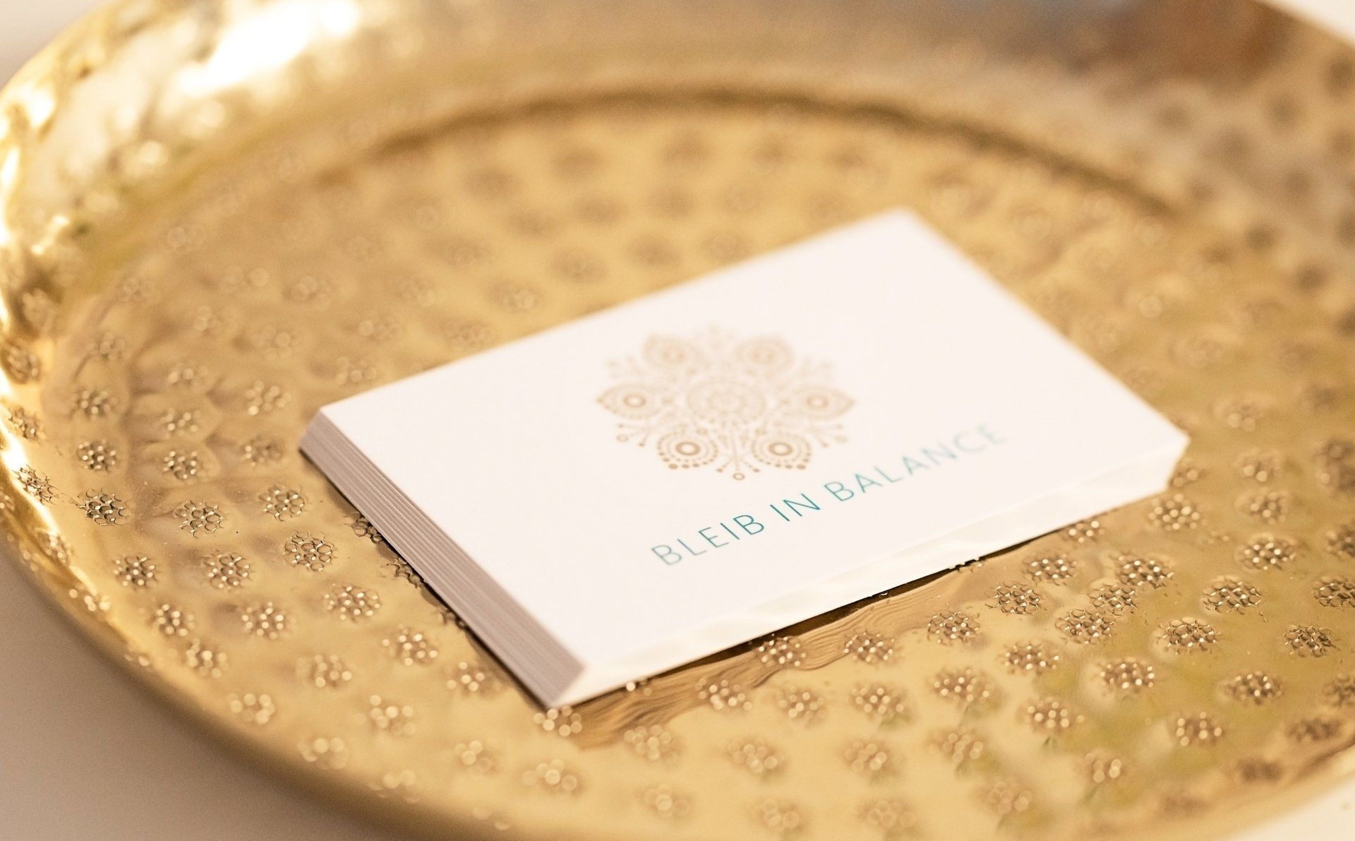 Visitenkarte Bleib in Balance