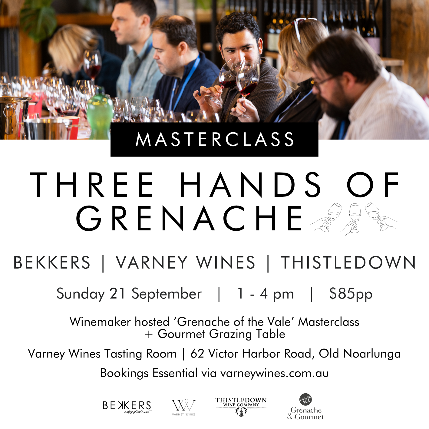 Grenache & Gourmet - Three Hands of Grenache Masterclass