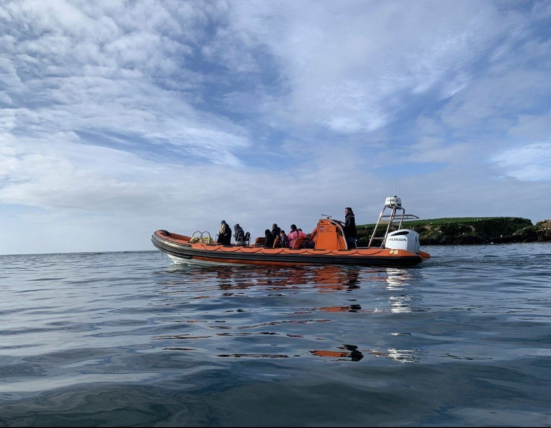 orange boat