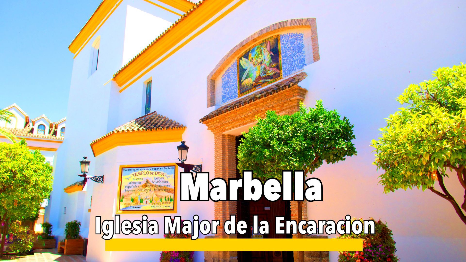 Iglesia Mayor de la Encarnación in Marbella, a historic church with stunning architecture and beautiful interior located in the Old Town
