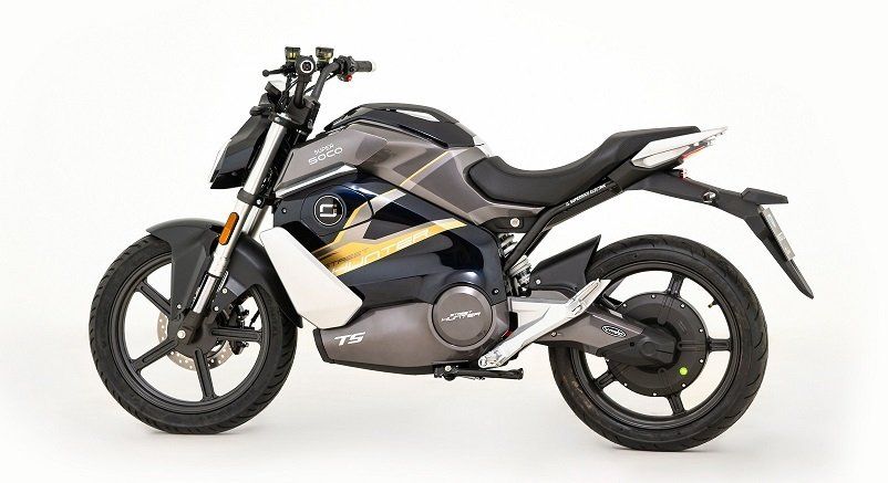 Elektromoped Super Soco TS Street Hunter Elektromoped Super Soco TS Street Hunter seitlich in blau