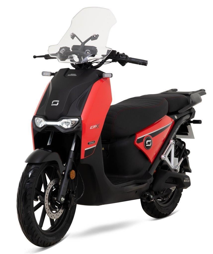 Elektroroller Super Soco CPX 90 km/h Elektroroller Super Soco CPX 90 km/h seitlich in schwarz-gelb