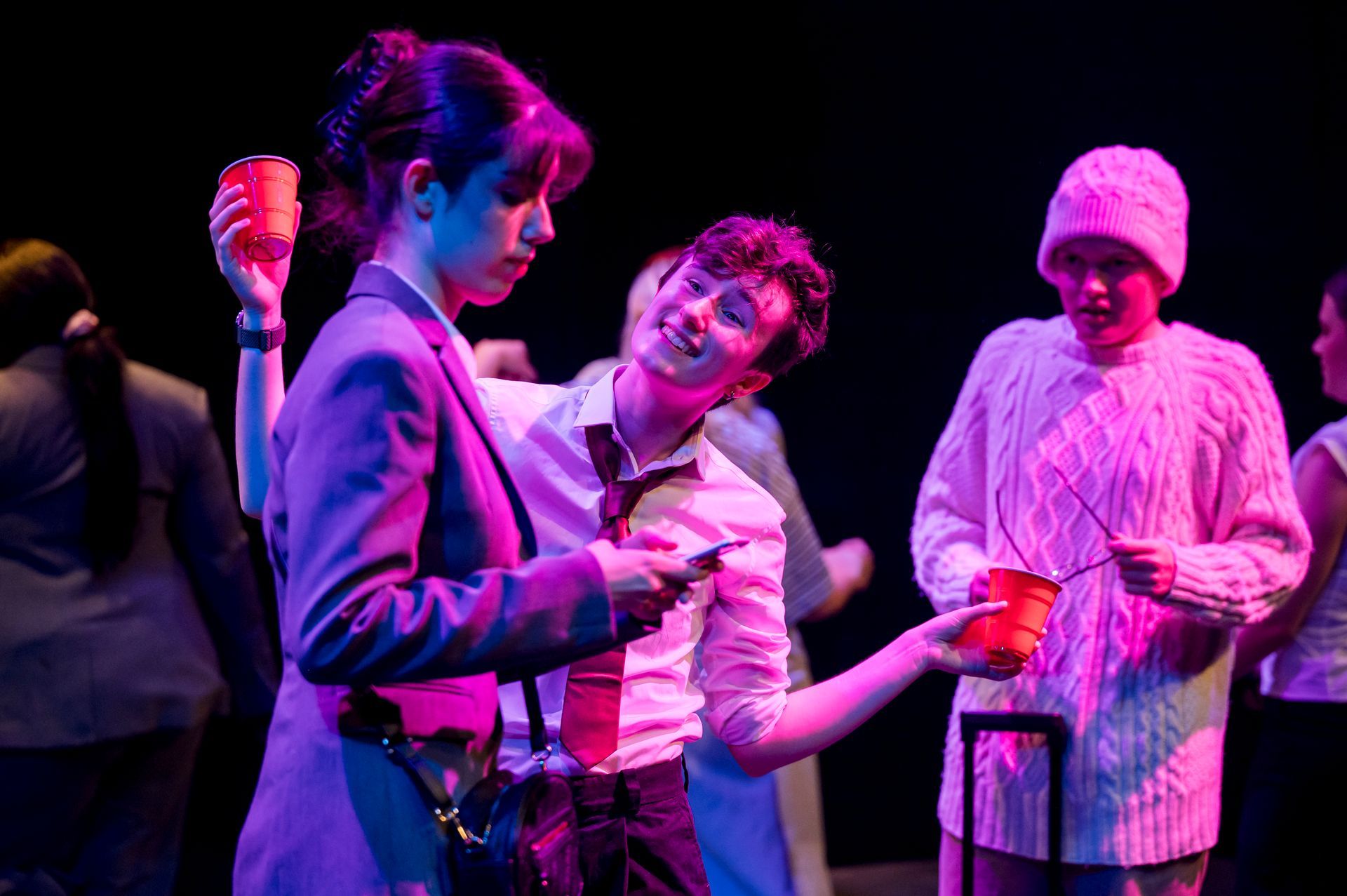 Photo by Robin Savage: GREENLAND by by Moira Buffini, Matt Charman, Penelope Skinner and Jack Thorne. ArtsEd CertHE Acting. Lyric Hammersmith Studio Theatre