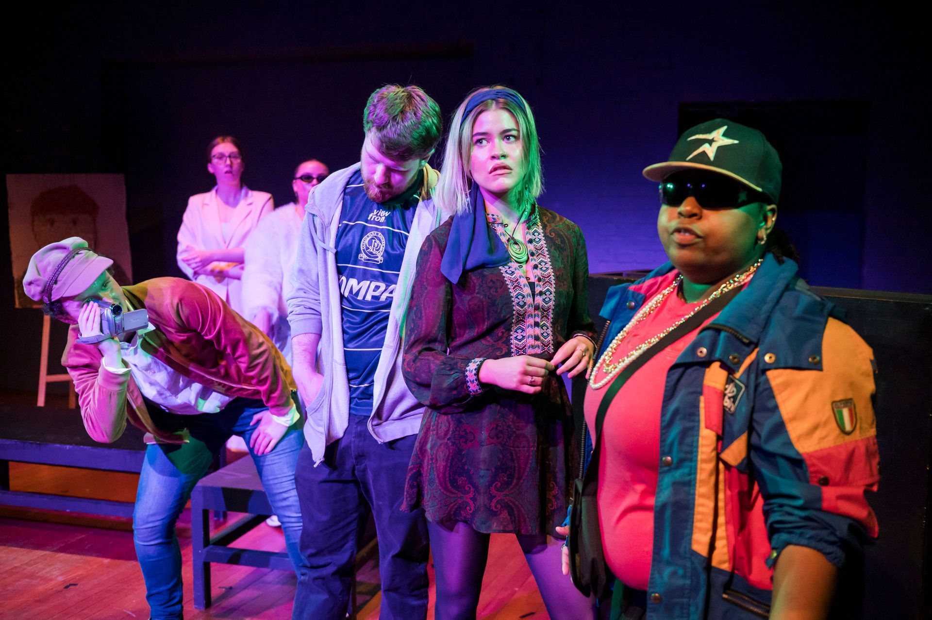 Photo by Robin Savage: The Suicide - A Comedy by Suhayla El-Bushra after Erdman. ArtsEd CertHE Acting. Lyric Hammersmith Studio Theatre