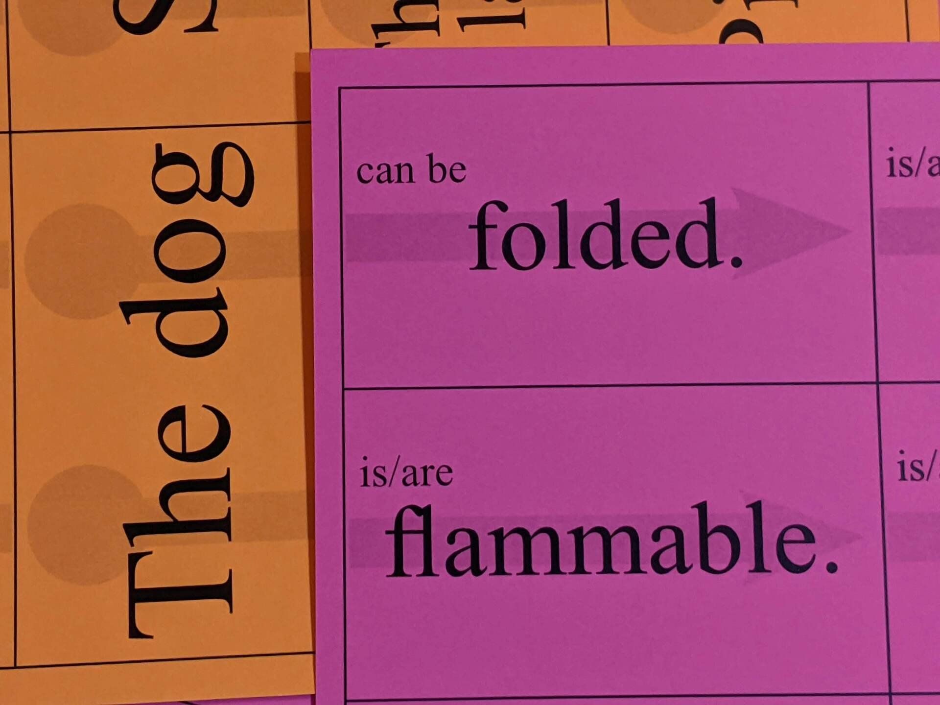 Some of the cards for the new game!