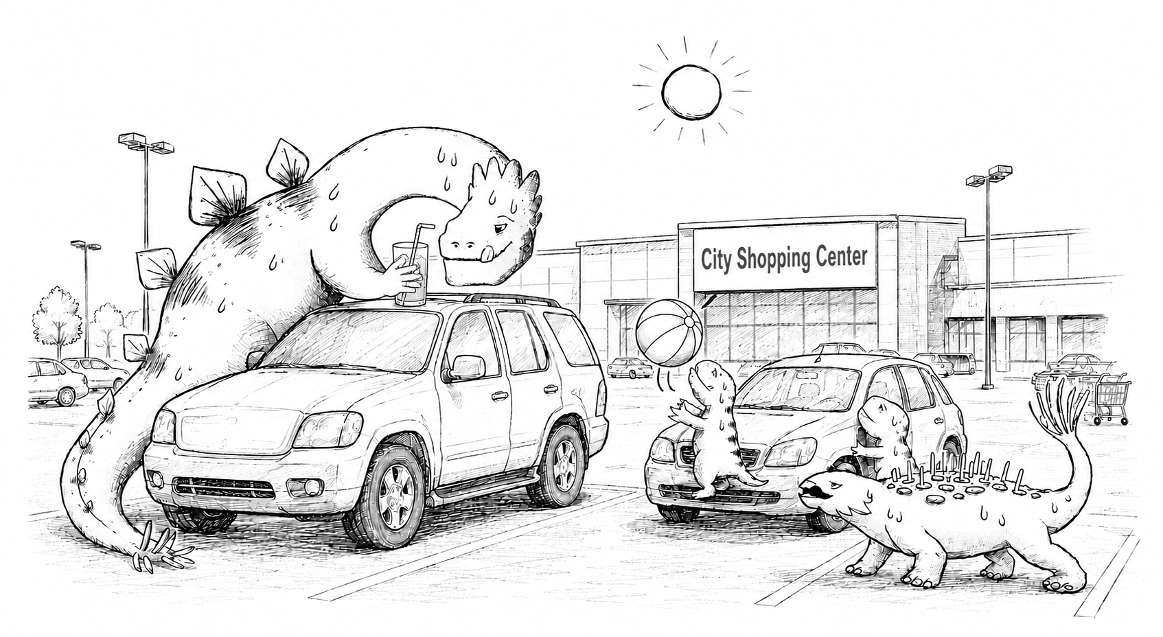 Mundial 2026 mit Polierosaurus Rex, Polierosaurus Junior und Stemkosaurus Mundial 2026 mit Polierosaurus Rex, Polierosaurus Junior und Stemkosaurus
