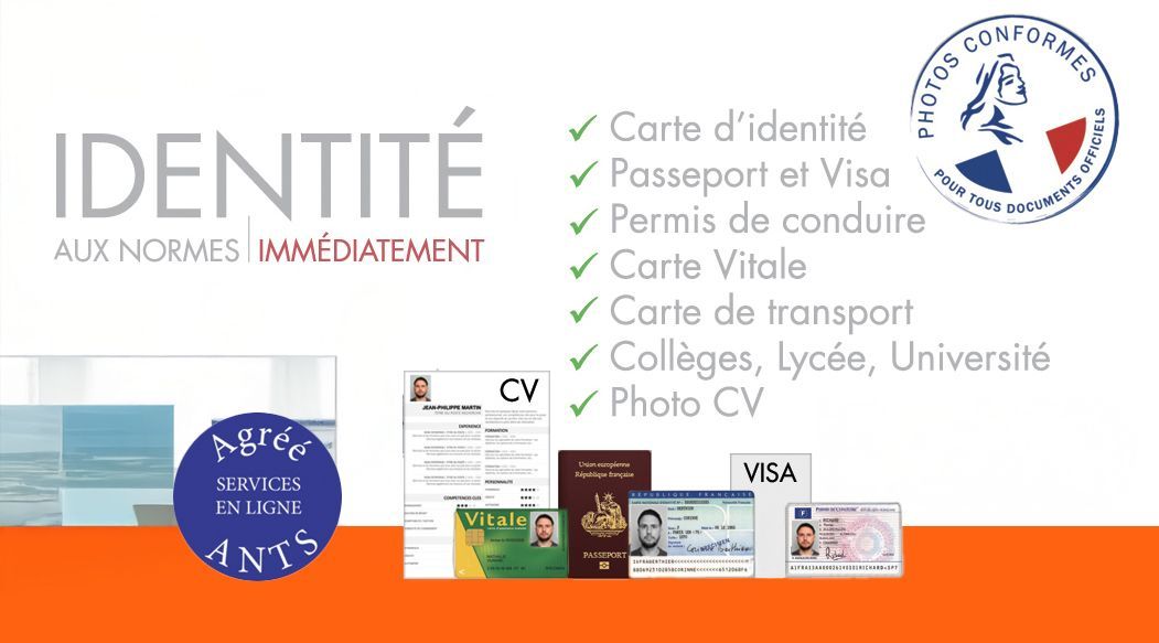 Vente - Location de bien Photo d'identité à Rosheim près d’Obernai en Alsace. Photos officielles conformes ANTS pour permis de conduire, carte d'identité, passeport, titre de séjour, visa. Photos d'identité pour bébé, enfant, adulte. Service rapide, normes officielles garanties.