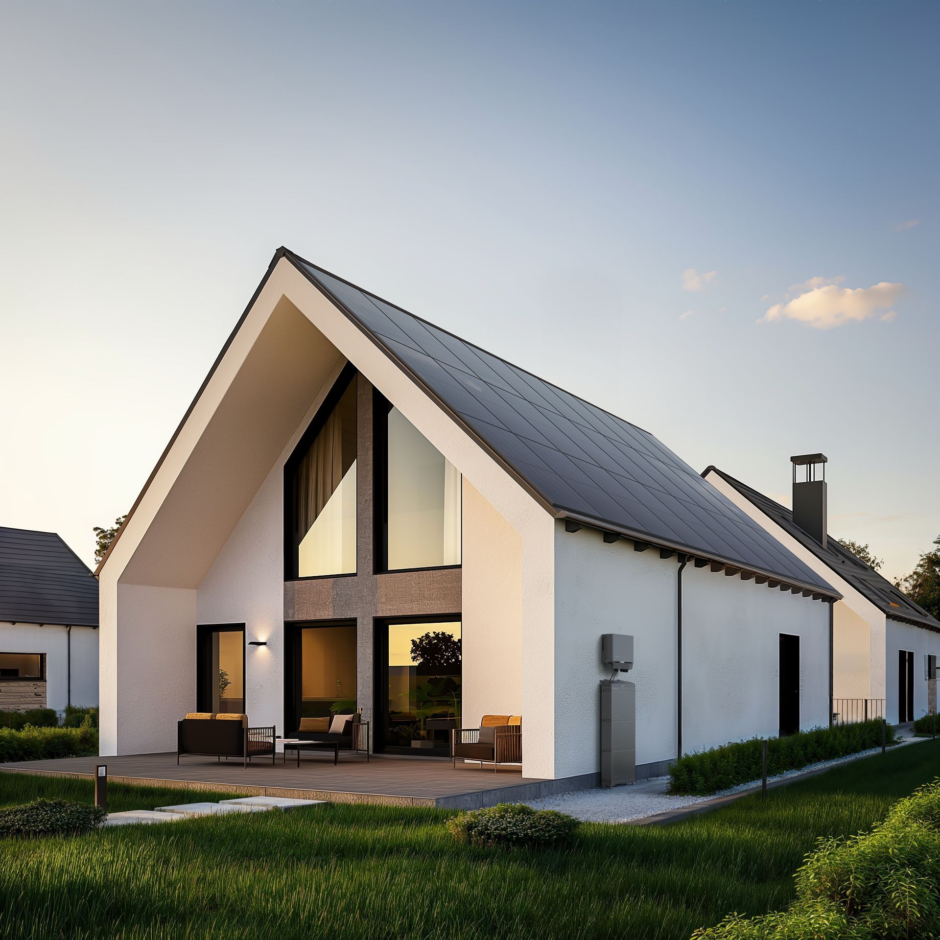 Haus mit Solaranlage