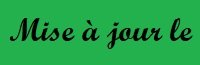 Dernière mise à jour Dernière mise à jour