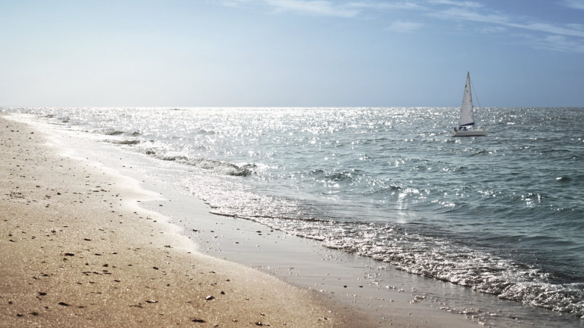 Seelboot auf dem Meer