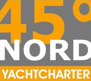 Yachtcharter Ijsselmeer, 45 Grad Nord Logo