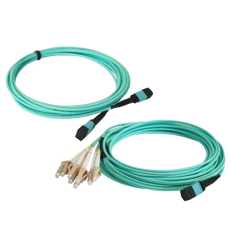 OM3 MPO Kabel aqua