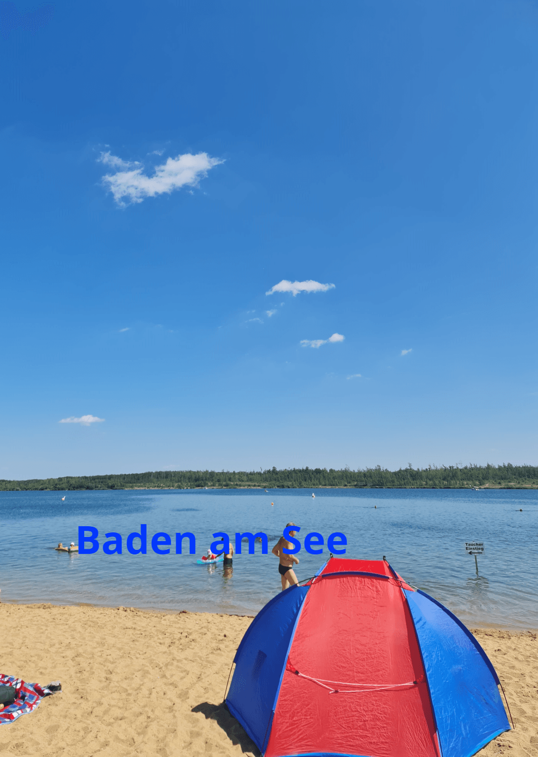 Baden am See - Kap Zwenkau - Photo by: Viola Einert-Krug Badestrand-See-Wasser-Strandmuschel-Wald
