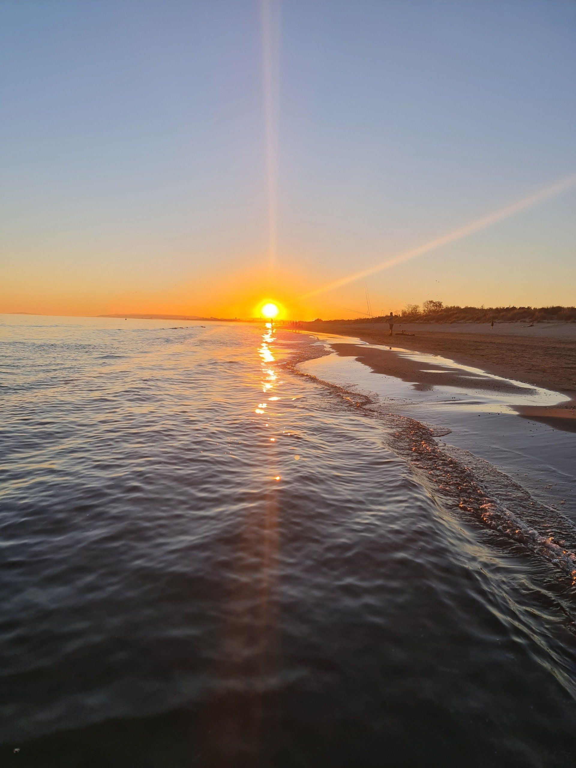 Guten Abend -Sonnenuntergang am Meer    Photo by: Viola Einert-Krug Sonnenuntergang am Meer