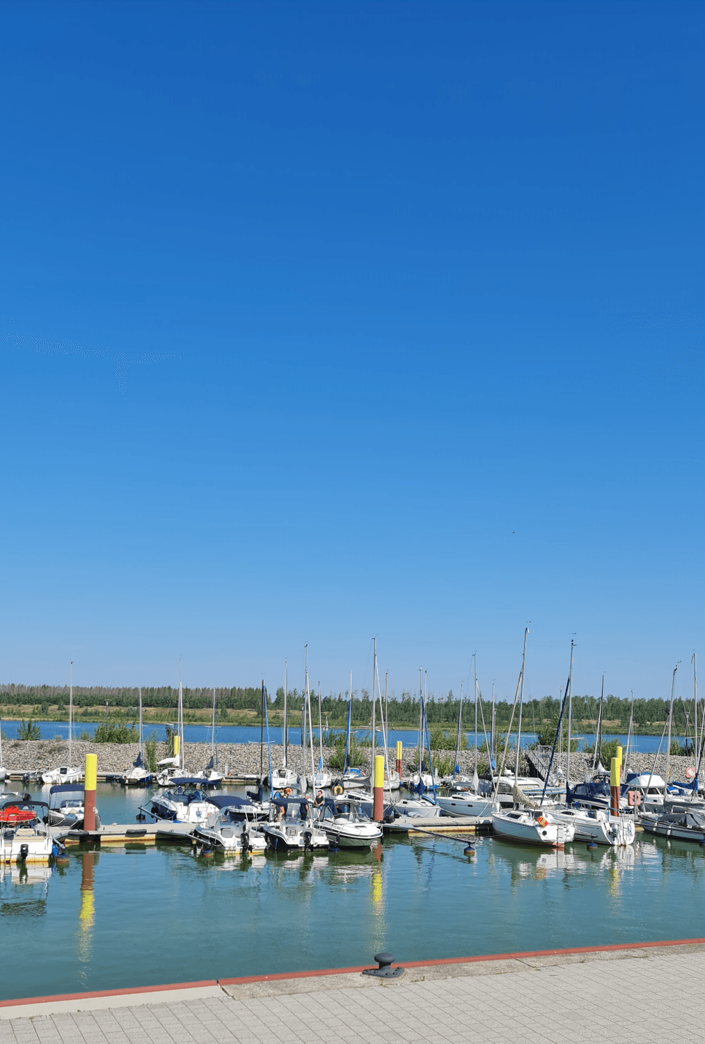 Schiffe am See Zwenkau - Photo by: Viola Einert-Kruginnen und außen-mit Garten und Igelbesuch Hafen-Zwenkau-See-Schiffe-Wald