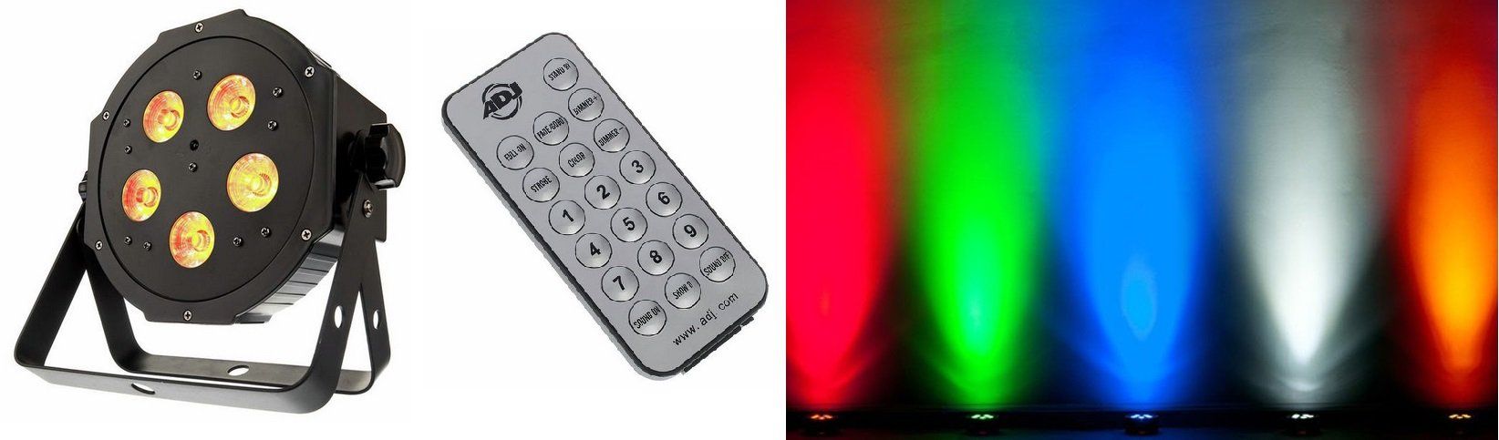 American DJ HEX Par RGBAW UV