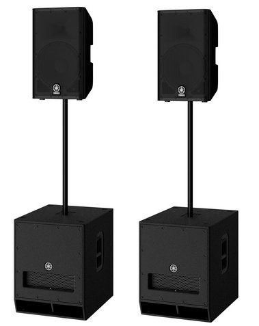 Yamaha-Set: 2x DXR12 MKII + 2x DXS15 MKII