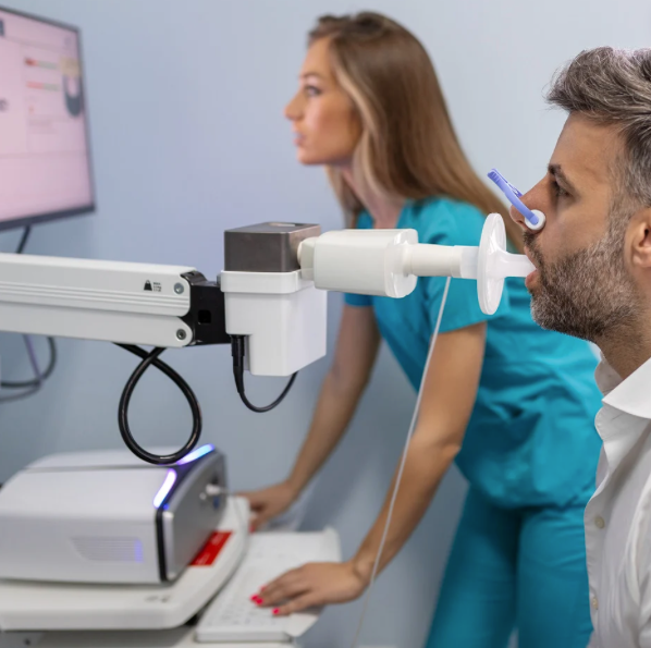 Pulmonary Function Test, Spirometry, Breathing Testing