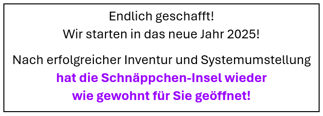 Öffnungszeit Inventur