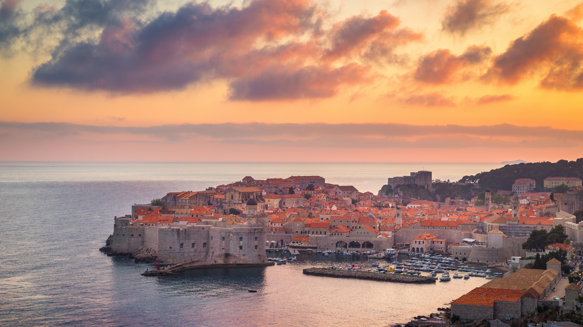 tramonto dubrovnik