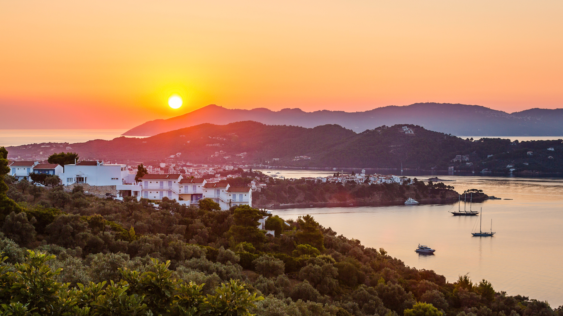 tramonto a skiathos