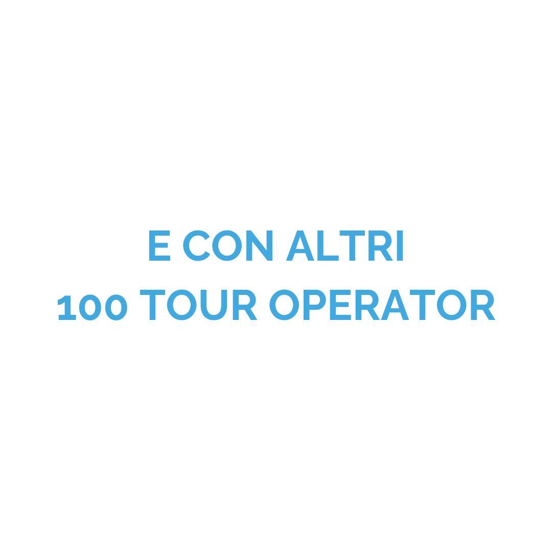 scritta e con 100 altri tour operator