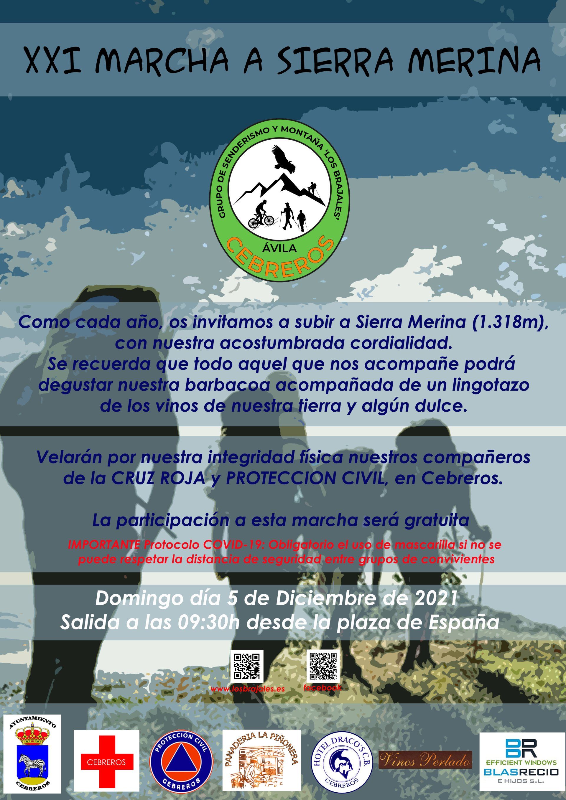 Cartel XXI subida a Sierra Merina