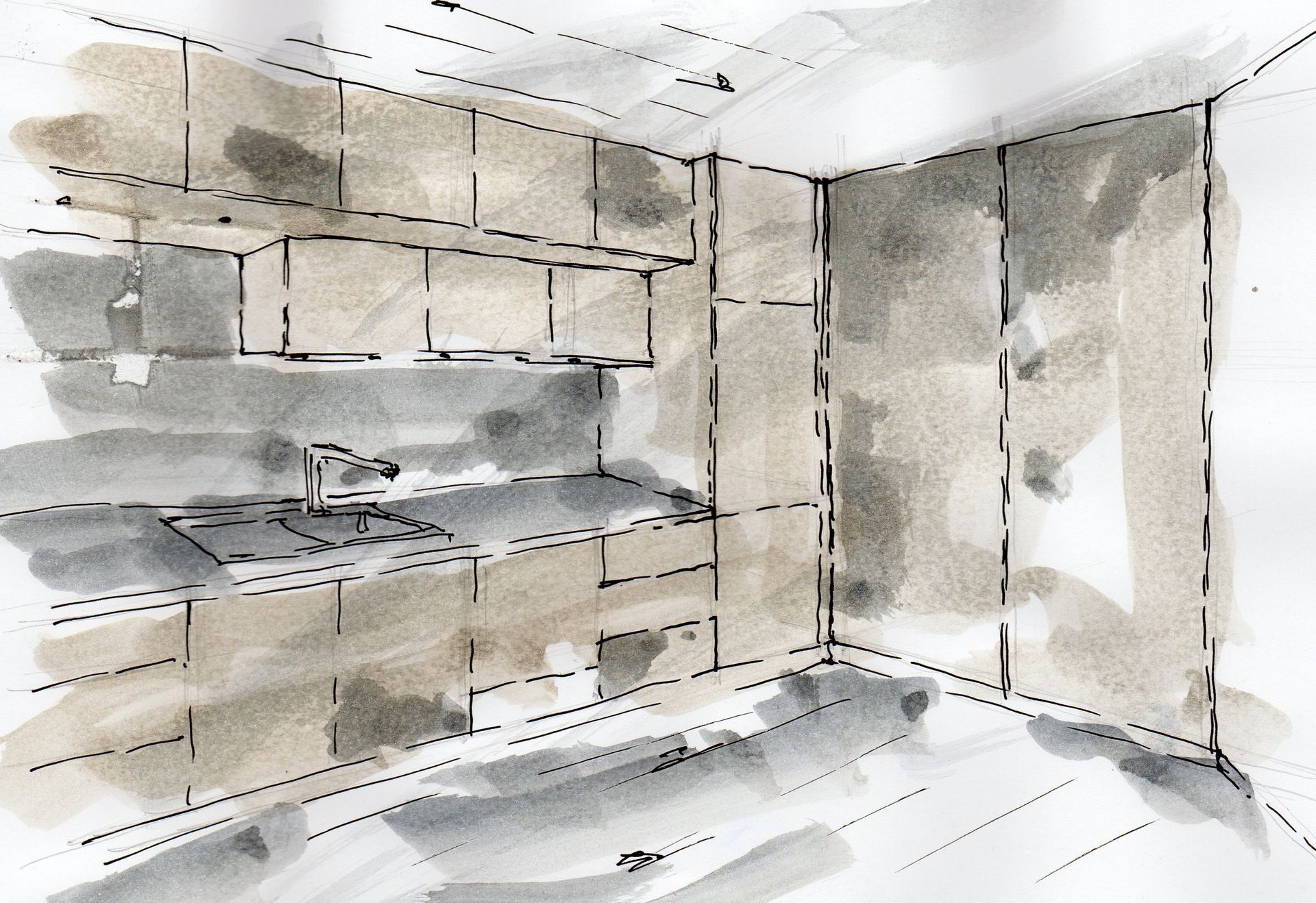 fronten in nussbaum küchen, tischlerei, werkstatt 21, dinslaken, design, innenarchitektur