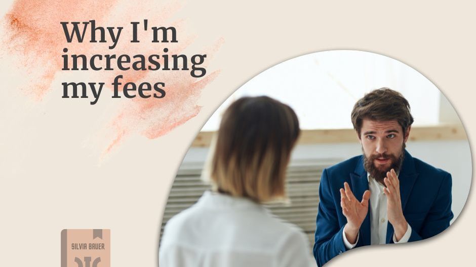 in the therapy room increasing fees for counseling