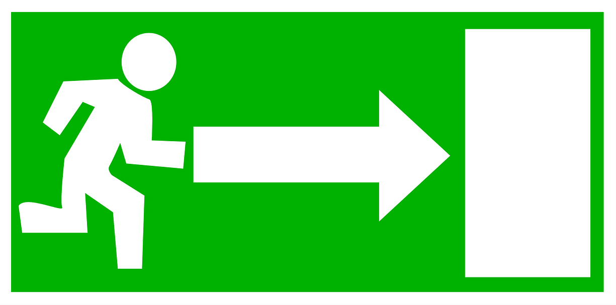 Kennzeichnung der Fluchtwege