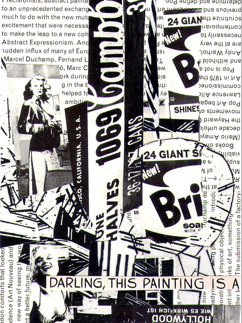 Ed Ernst Collage Kunst. Bildtitel: ABC 2