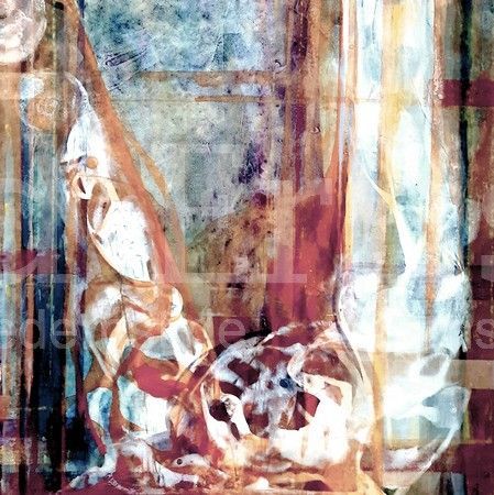 Ed Ernst - Abstrakte Malerie. Ohne Titel. Acryl auf Leinwand.