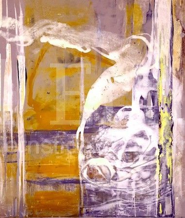 Ed Ernst - Abstrakte Malerie. Ohne Titel. Acryl auf Leinwand.