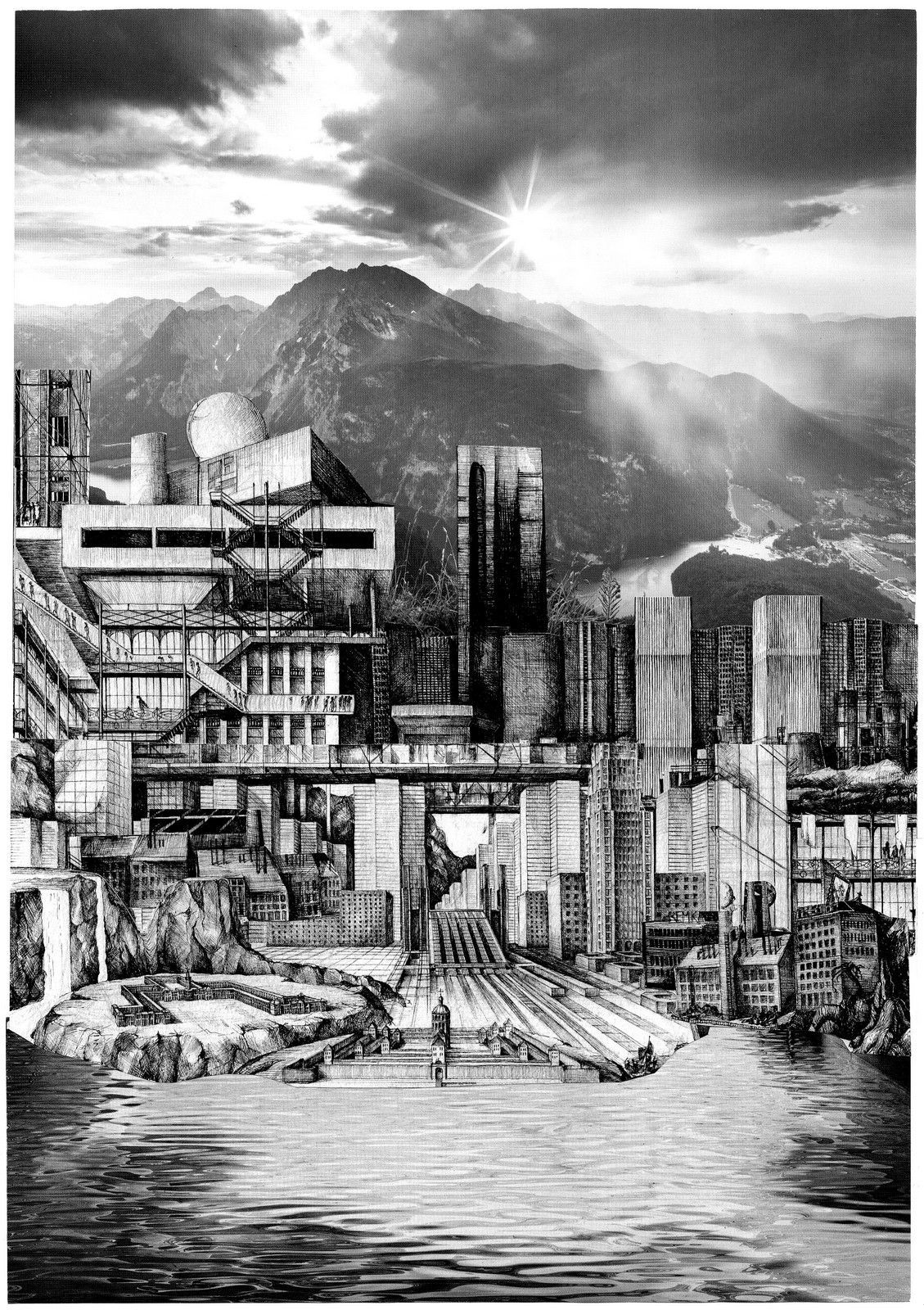 Ed Ernst - Collage Kunst, Serie Andere Welten