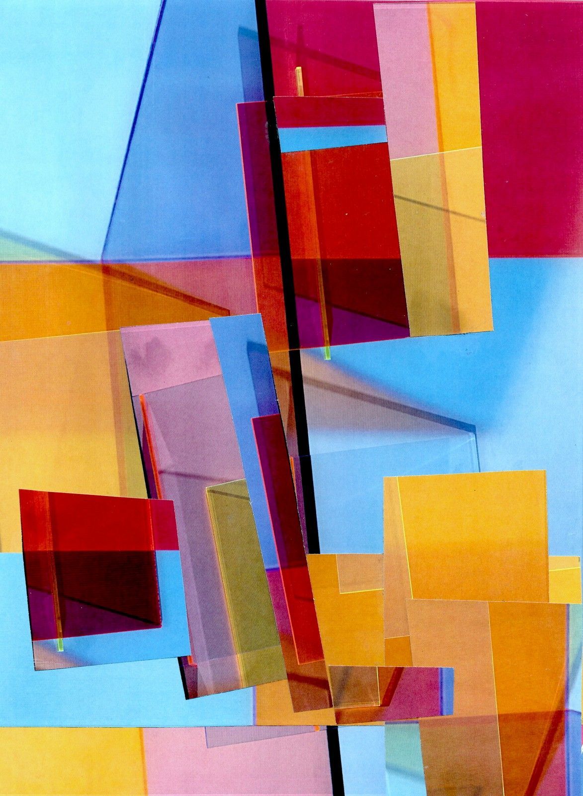 Ed Ernst - Collage Kunst, Serie Fields