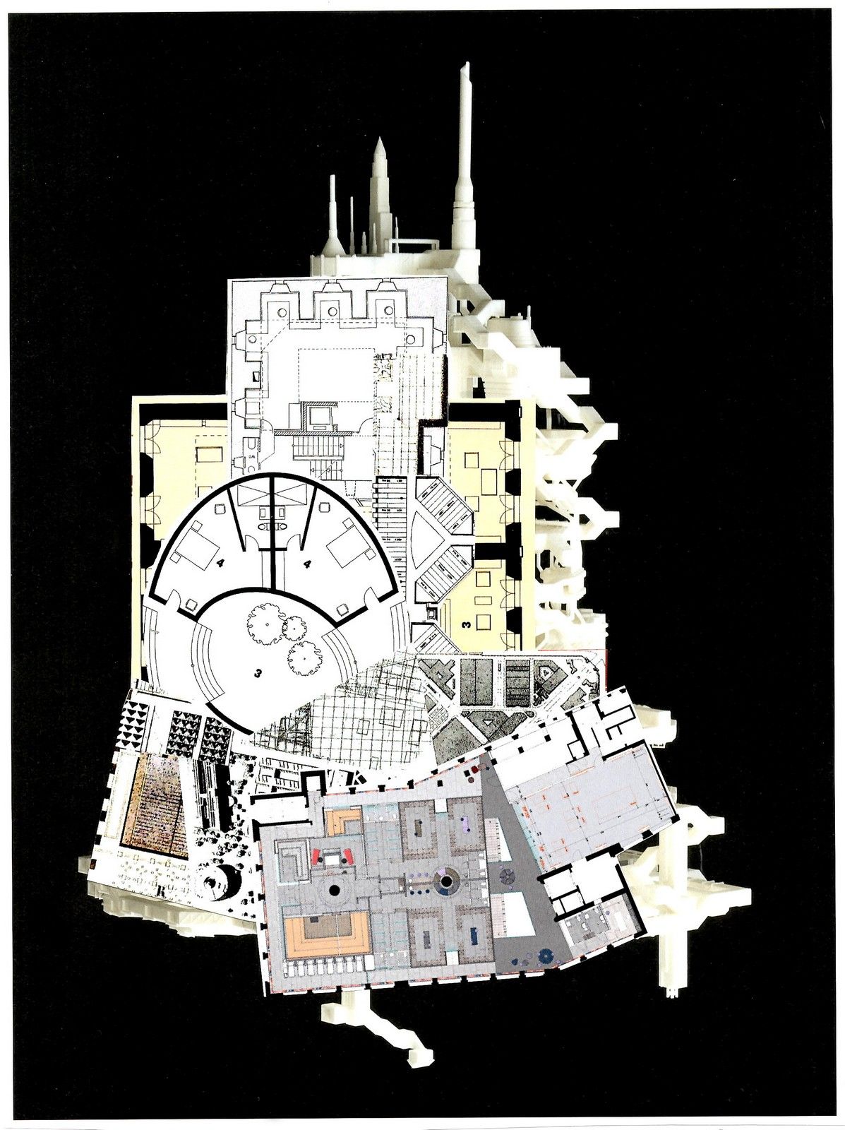 Ed Ernst - Collage Kunst. Serie Andere Welten in Planung