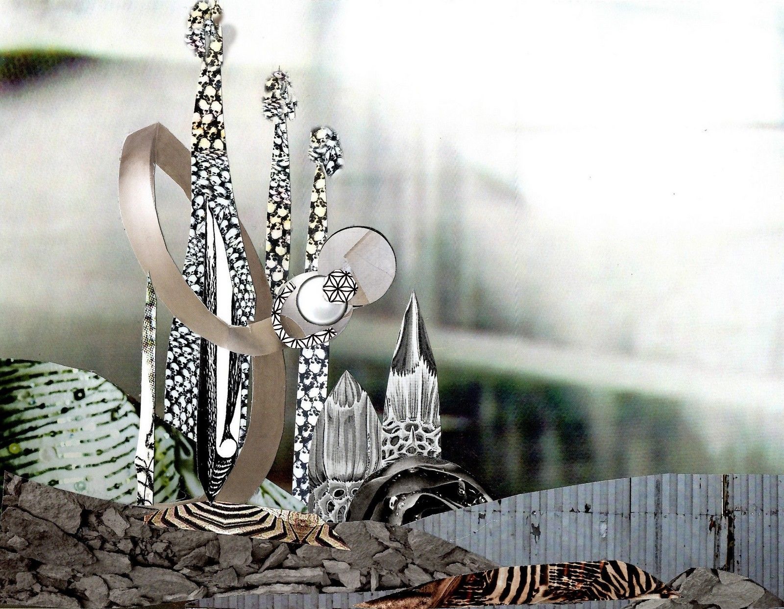 Ed Ernst - Collage Kunst. Serie Plantagen