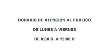Horario de Atención al Público Horario de Atención al Público