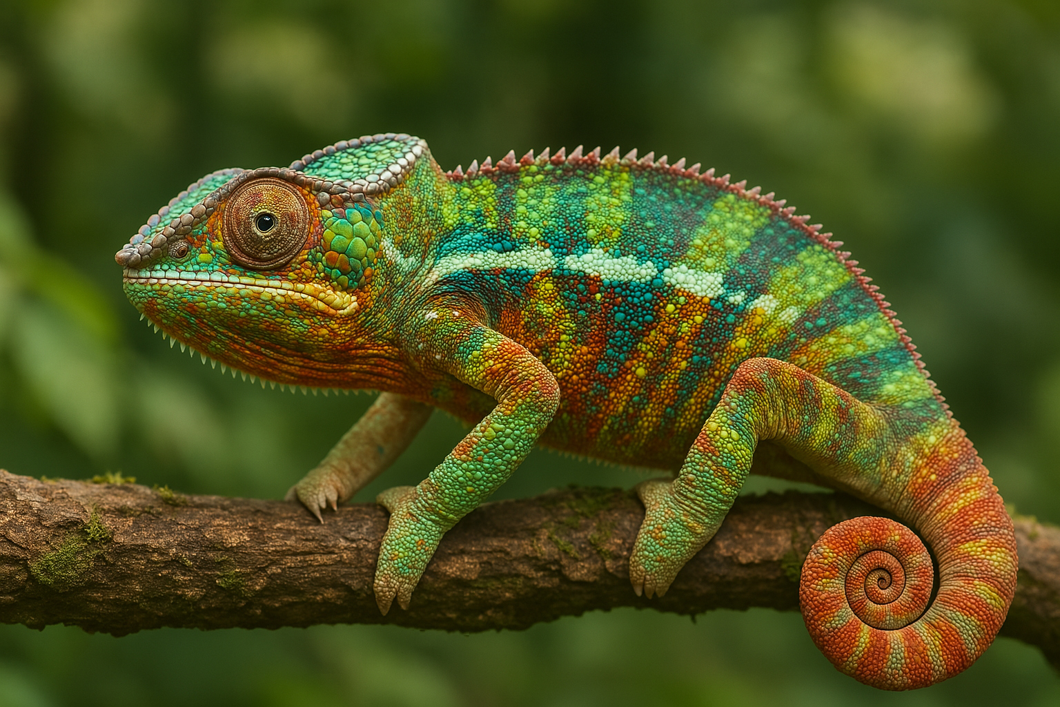 Bild: farbenprächtiges Chamäleon