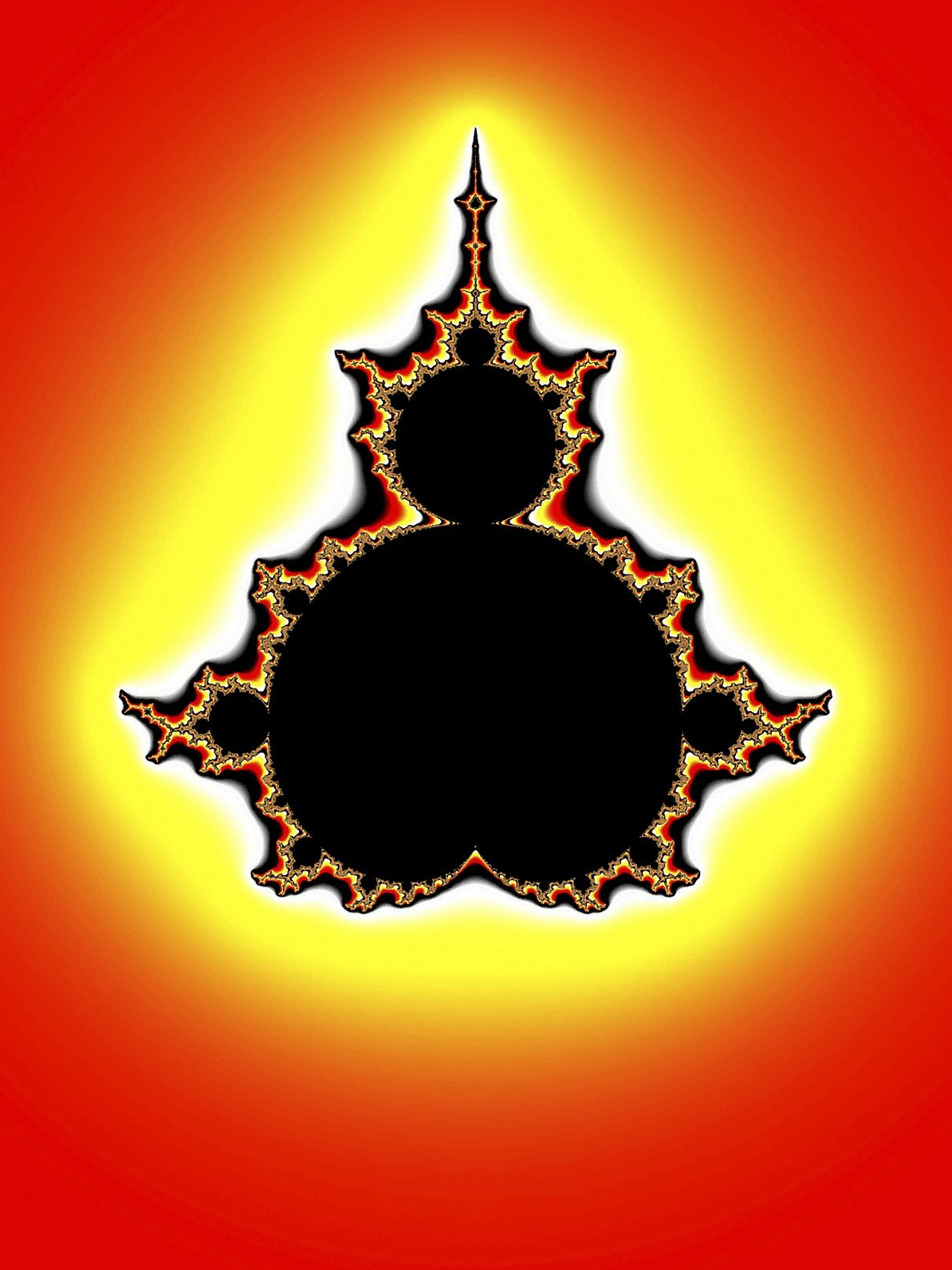 Apfelmännchen bezüglich Mandelbrot-Menge (siehe Wikipedia - bitte Bild klicken) i-aaa Apfelmännchen bezüglich Mandelbrot-Menge (siehe Wikipedia - bitte Bild klicken) i-aaa