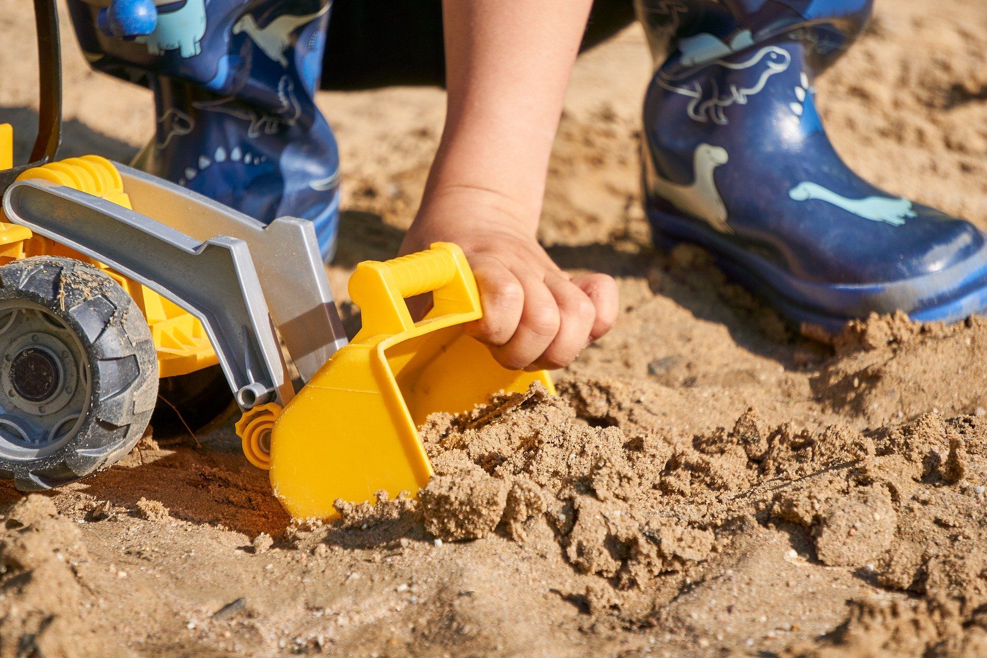 Kostenloser Sand für die Kinder