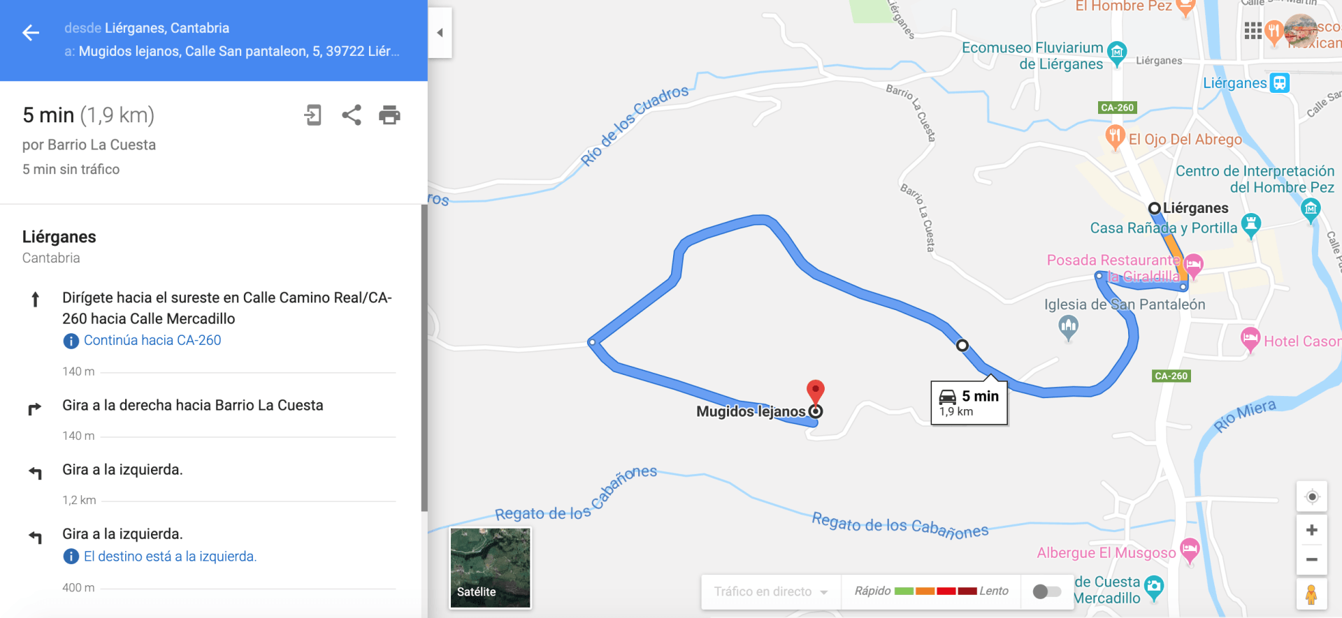 Pulsa sobre la imagen para poder visualizar al ruta en google maps