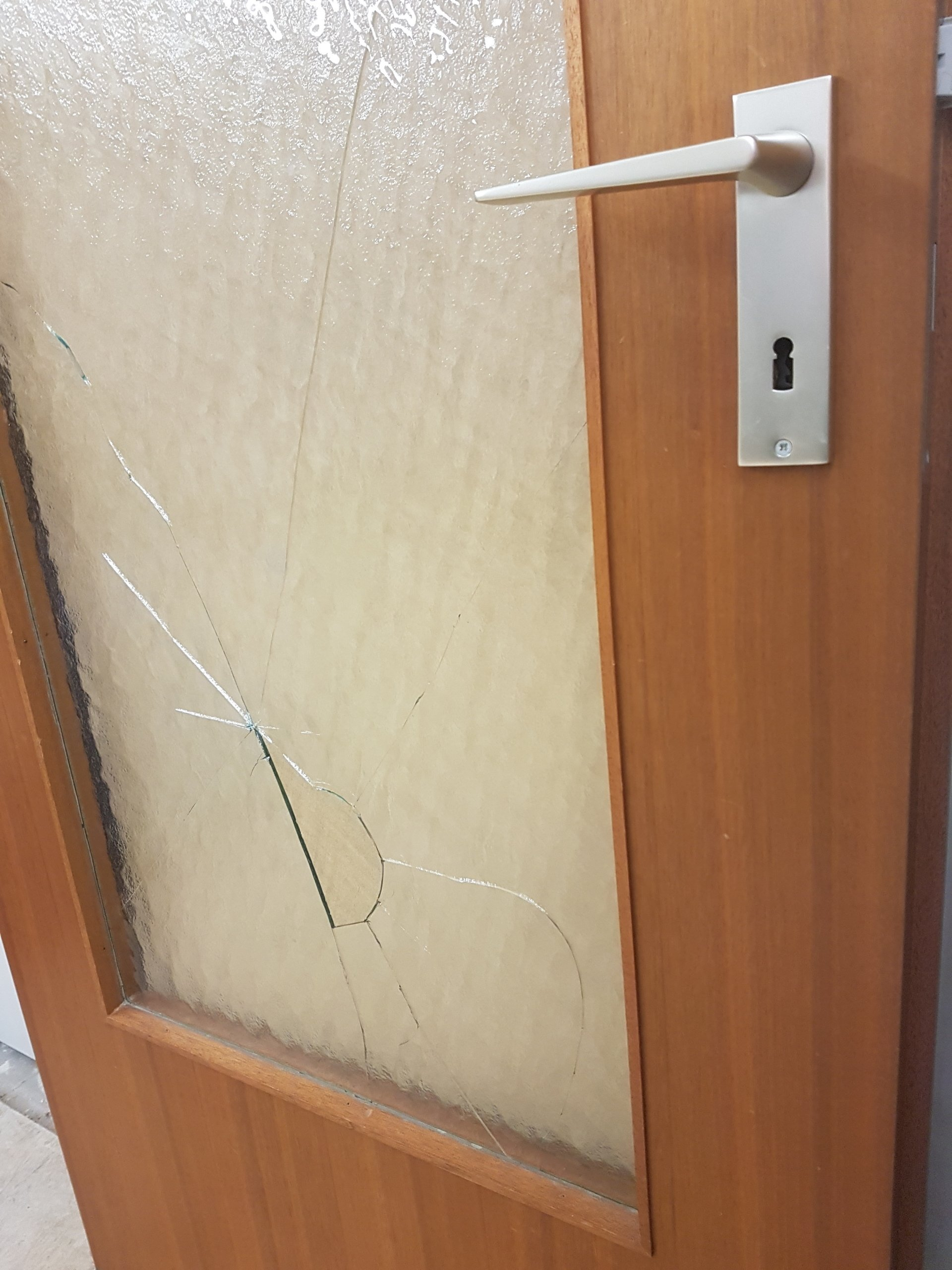 Türverglasung, Glasreparatur, Glasbruch