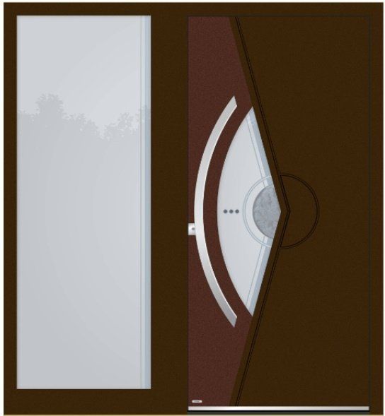 geplante Aluminium-Haustür