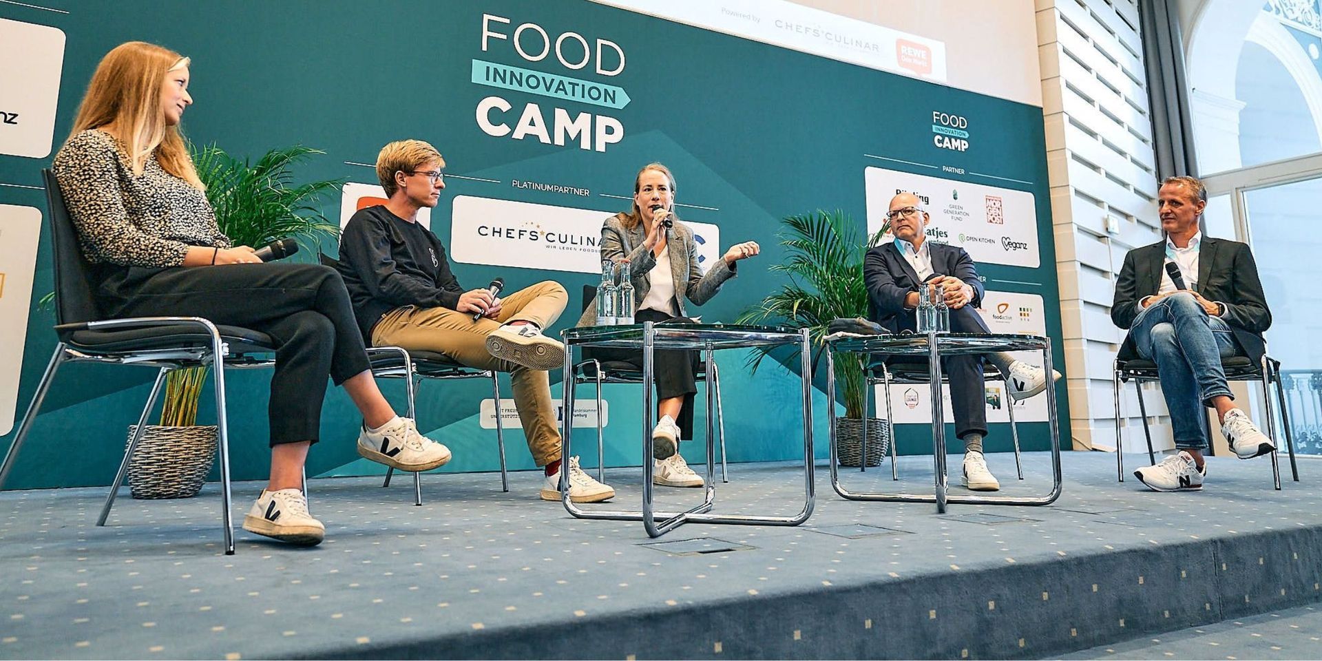 Katharina Reuter auf Panel beim Food Innovation Camp 2022, Foto: Hamburg Startups