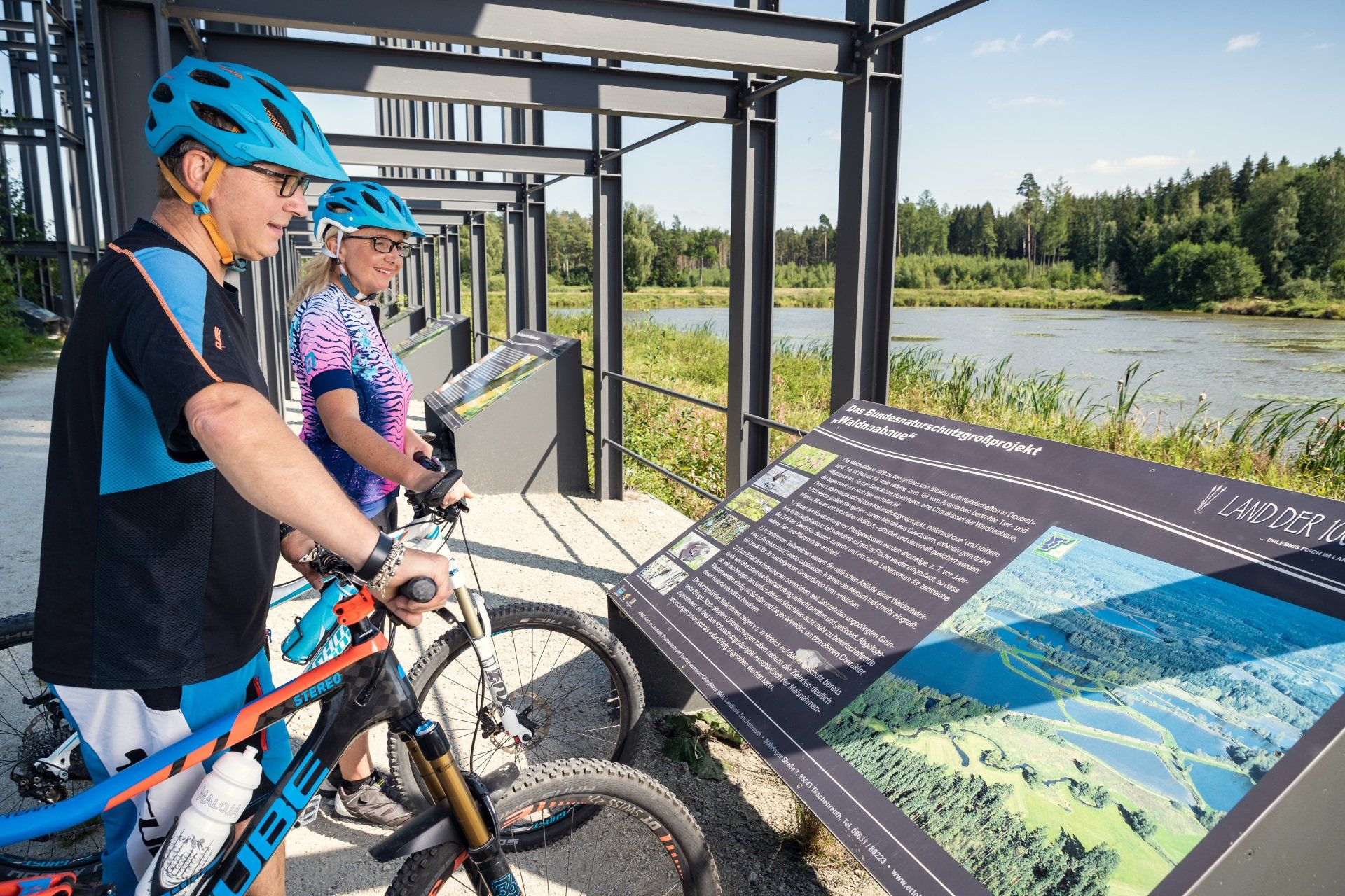Oberpfälzer Rald-Welt, Oberpfälzer Wald, Zoigl, Fisch, Teiche, Waldnaabaue, Tirschenreuth, Himmelsleiter, Steinwald, Land der 1000 Teiche, Teichzucht, Aussichtsturm