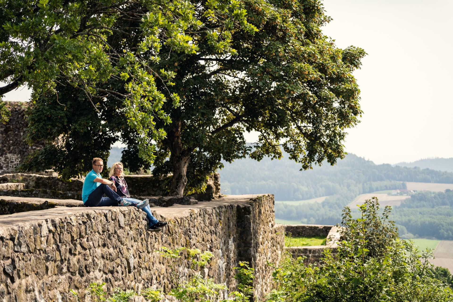 Der Essbare Wildpflanzenpark Waldeck im Naturparks Steinwald.