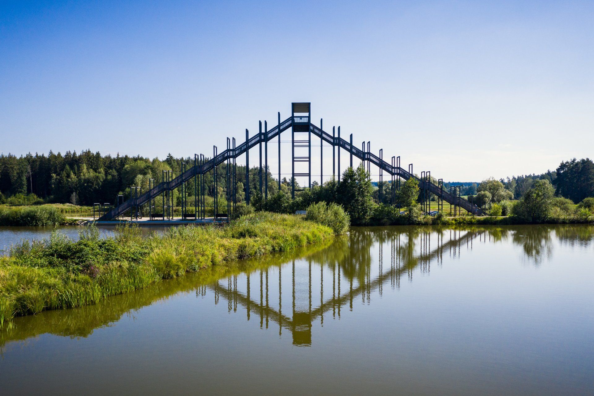 Himmelsleiter Waldnaabaue Tirschenreuth im Stiftland, Land der tausend Teiche