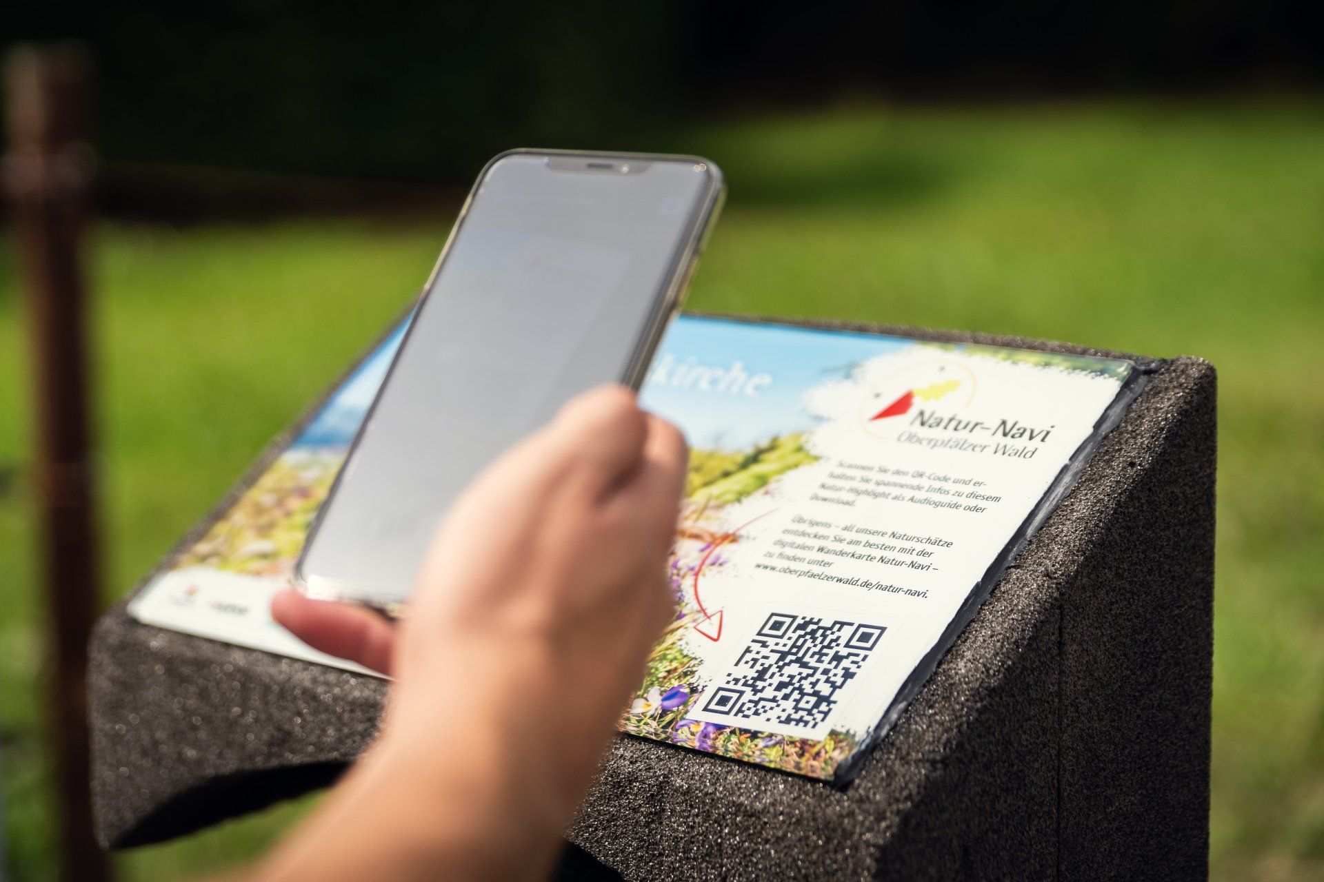 Natur-Navi, Navi, Golsteig, QR Code, Handy, Wandern, Steinwald, Waldnaabtal, Oberpfälzer Wald