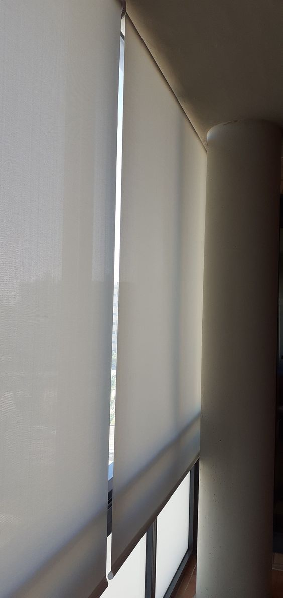 estor tras columna galería logroño estor térmico galería logroño